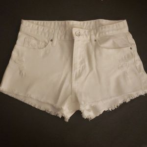 White H&M Jean Shorts, Size 6